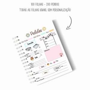 CADERNO DE PEDIDOS COSTURA CRIATIVA – QUADRICULADO ÍCONES