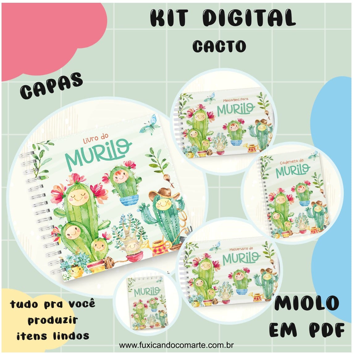 Kit Digital - Mundo Fofo Bonecas