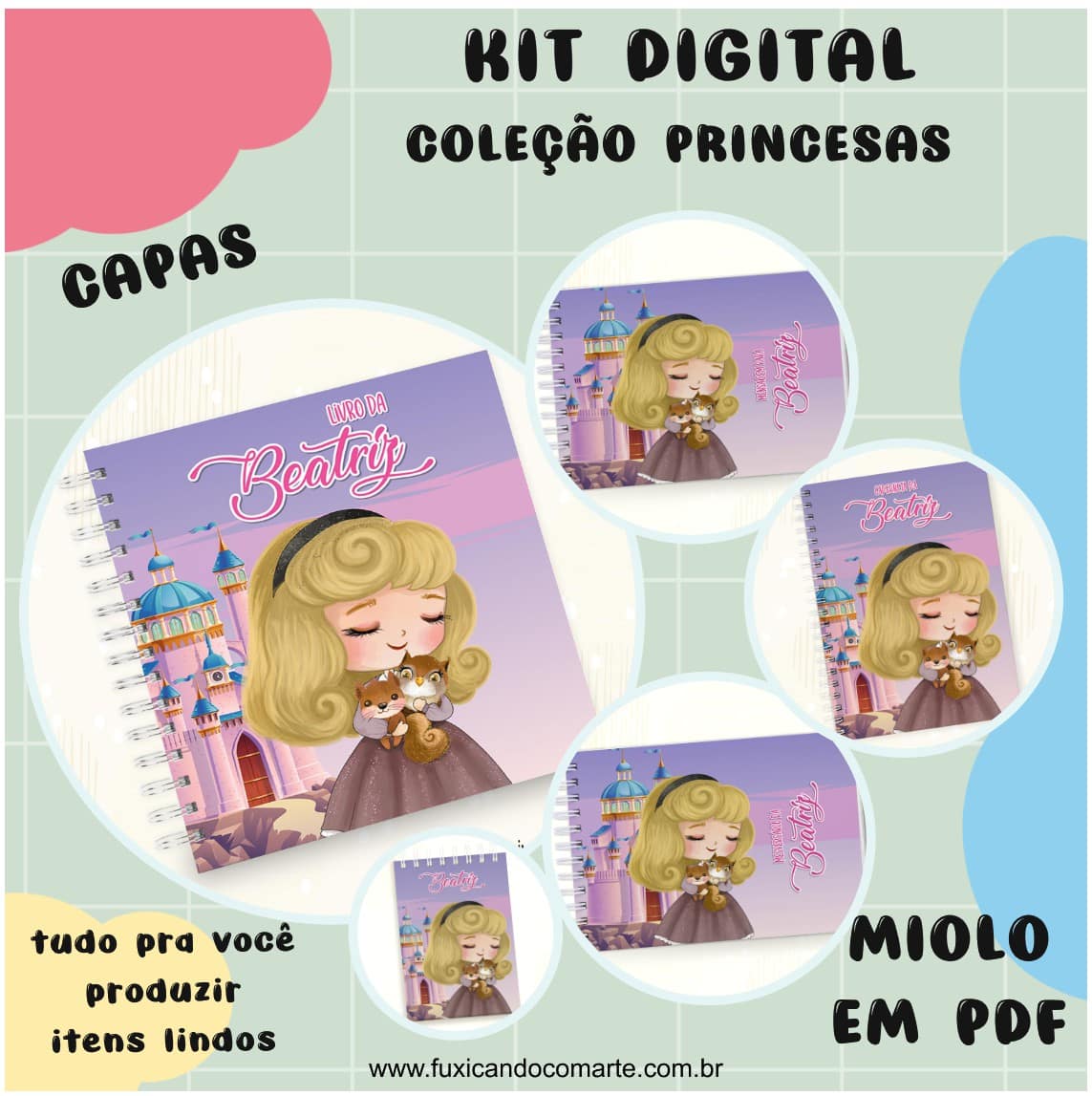 Kit Digital Princesa Aurora Png