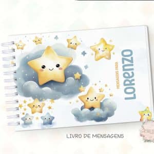 Caderno de Mensagens - Estrelinha Menino - Coleção 2025