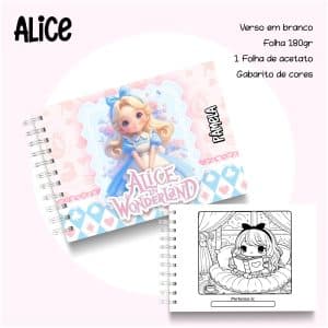 Livro de Colorir Alice