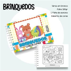 Livro de Colorir Brinquedos