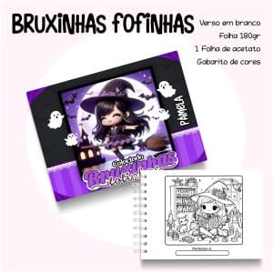 Livro de Colorir Bruxinhas Fofinhas