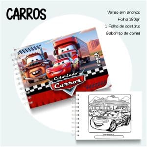 Livro de Colorir Carros