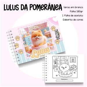 Livro de Colorir Lulus da Pomerânea