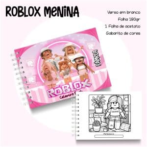 Livro de Colorir Roblox Menina