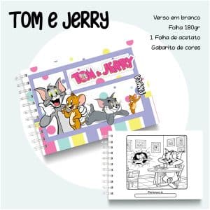 Livro de Colorir Tom e Jerry