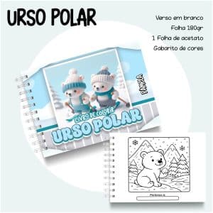 Livro de Colorir Urso Polar